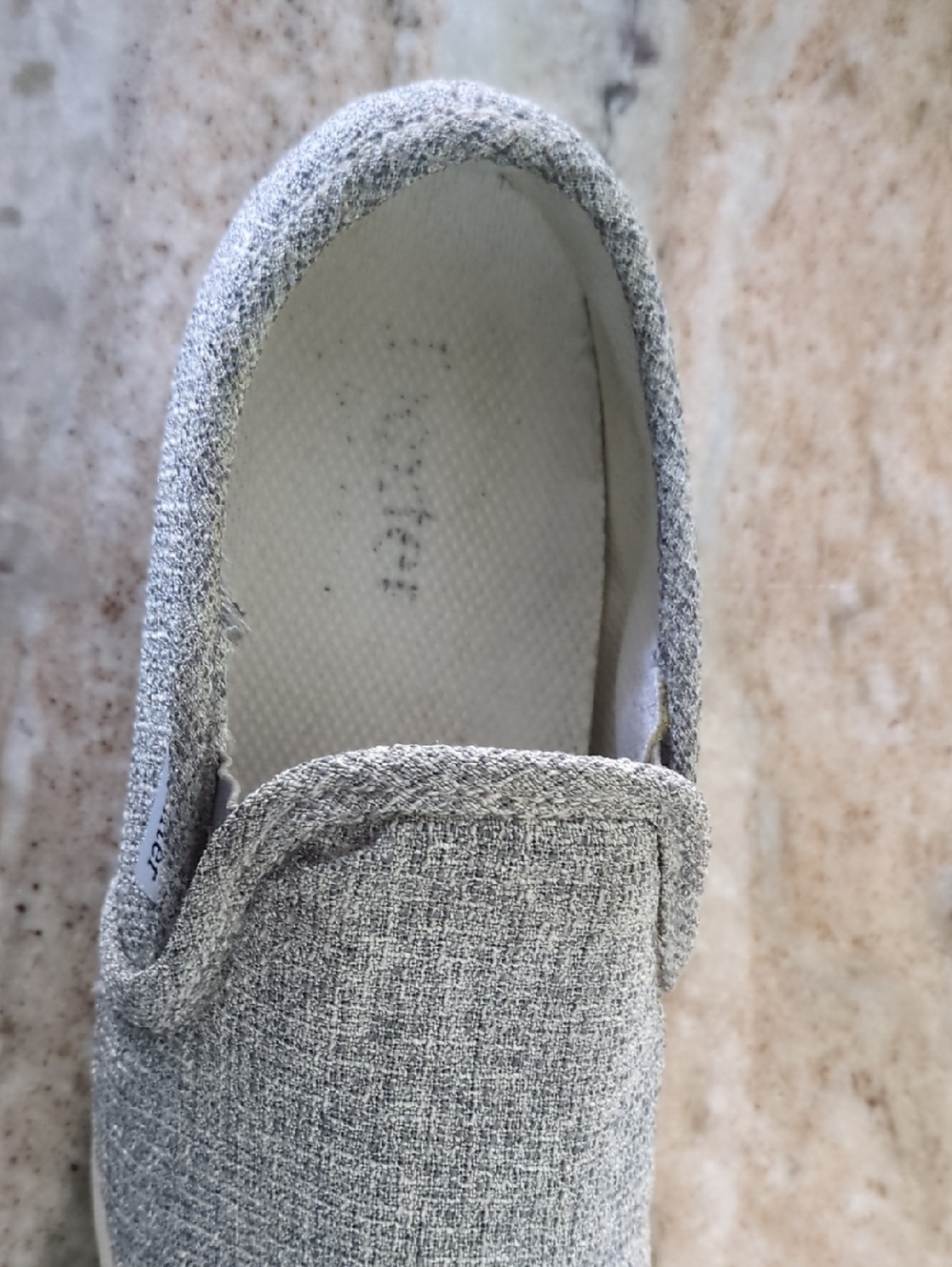 Dexter Women’s Slip-On Bowling Shoes in Light Gray Knit 7.5 - Picture 3 of 5